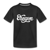 Oregon Youth T-Shirt - Hand Lettered Youth Oregon Tee - black
