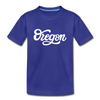 Oregon Youth T-Shirt - Hand Lettered Youth Oregon Tee - royal blue