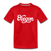 Oregon Youth T-Shirt - Hand Lettered Youth Oregon Tee - red