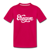 Oregon Youth T-Shirt - Hand Lettered Youth Oregon Tee - dark pink