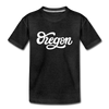 Oregon Youth T-Shirt - Hand Lettered Youth Oregon Tee - charcoal gray