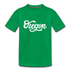 Oregon Youth T-Shirt - Hand Lettered Youth Oregon Tee - kelly green