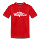 New Hampshire Youth T-Shirt - Hand Lettered Youth New Hampshire Tee - red