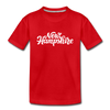 New Hampshire Youth T-Shirt - Hand Lettered Youth New Hampshire Tee - red
