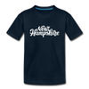 New Hampshire Youth T-Shirt - Hand Lettered Youth New Hampshire Tee - deep navy