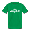 New Hampshire Youth T-Shirt - Hand Lettered Youth New Hampshire Tee - kelly green