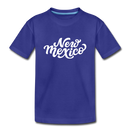New Mexico Youth T-Shirt - Hand Lettered Youth New Mexico Tee - royal blue