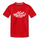 New Mexico Youth T-Shirt - Hand Lettered Youth New Mexico Tee - red