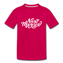 New Mexico Youth T-Shirt - Hand Lettered Youth New Mexico Tee - dark pink