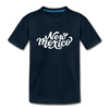 New Mexico Youth T-Shirt - Hand Lettered Youth New Mexico Tee - deep navy