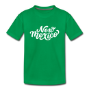 New Mexico Youth T-Shirt - Hand Lettered Youth New Mexico Tee - kelly green
