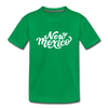 New Mexico Youth T-Shirt - Hand Lettered Youth New Mexico Tee - kelly green