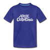 North Carolina Youth T-Shirt - Hand Lettered Youth North Carolina Tee - royal blue