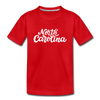 North Carolina Youth T-Shirt - Hand Lettered Youth North Carolina Tee - red