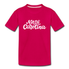 North Carolina Youth T-Shirt - Hand Lettered Youth North Carolina Tee - dark pink