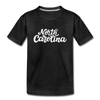 North Carolina Youth T-Shirt - Hand Lettered Youth North Carolina Tee - charcoal gray