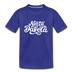 North Dakota Youth T-Shirt - Hand Lettered Youth North Dakota Tee - royal blue