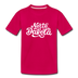 North Dakota Youth T-Shirt - Hand Lettered Youth North Dakota Tee - dark pink