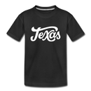 Texas Youth T-Shirt - Hand Lettered Youth Texas Tee - black
