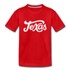 Texas Youth T-Shirt - Hand Lettered Youth Texas Tee - red