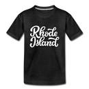 Rhode Island Youth T-Shirt - Hand Lettered Youth Rhode Island Tee - charcoal gray