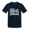 Rhode Island Youth T-Shirt - Hand Lettered Youth Rhode Island Tee - deep navy