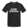 South Carolina Youth T-Shirt - Hand Lettered Youth South Carolina Tee - black