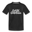 South Carolina Youth T-Shirt - Hand Lettered Youth South Carolina Tee - black