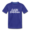 South Carolina Youth T-Shirt - Hand Lettered Youth South Carolina Tee - royal blue