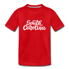South Carolina Youth T-Shirt - Hand Lettered Youth South Carolina Tee - red