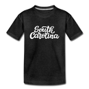 South Carolina Youth T-Shirt - Hand Lettered Youth South Carolina Tee - charcoal gray