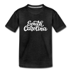 South Carolina Youth T-Shirt - Hand Lettered Youth South Carolina Tee - charcoal gray