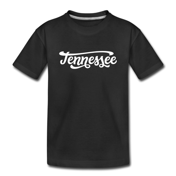 Tennessee Youth T-Shirt - Hand Lettered Youth Tennessee Tee - black