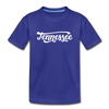 Tennessee Youth T-Shirt - Hand Lettered Youth Tennessee Tee - royal blue