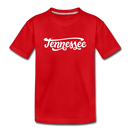 Tennessee Youth T-Shirt - Hand Lettered Youth Tennessee Tee - red