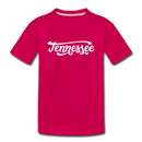 Tennessee Youth T-Shirt - Hand Lettered Youth Tennessee Tee - dark pink