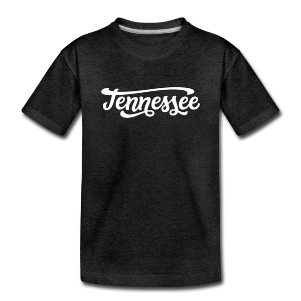 Tennessee Youth T-Shirt - Hand Lettered Youth Tennessee Tee - charcoal gray