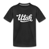 Utah Youth T-Shirt - Hand Lettered Youth Utah Tee - black