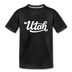 Utah Youth T-Shirt - Hand Lettered Youth Utah Tee - charcoal gray