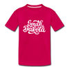 South Dakota Youth T-Shirt - Hand Lettered Youth South Dakota Tee - dark pink