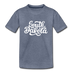 South Dakota Youth T-Shirt - Hand Lettered Youth South Dakota Tee - heather blue