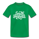 South Dakota Youth T-Shirt - Hand Lettered Youth South Dakota Tee - kelly green