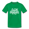 South Dakota Youth T-Shirt - Hand Lettered Youth South Dakota Tee - kelly green