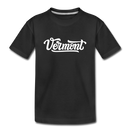 Vermont Youth T-Shirt - Hand Lettered Youth Vermont Tee - black