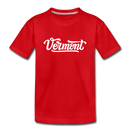 Vermont Youth T-Shirt - Hand Lettered Youth Vermont Tee - red