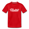 Vermont Youth T-Shirt - Hand Lettered Youth Vermont Tee - red