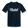 Vermont Youth T-Shirt - Hand Lettered Youth Vermont Tee - deep navy