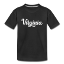 Virginia Youth T-Shirt - Hand Lettered Youth Virginia Tee - black
