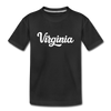 Virginia Youth T-Shirt - Hand Lettered Youth Virginia Tee - black
