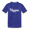 Virginia Youth T-Shirt - Hand Lettered Youth Virginia Tee - royal blue